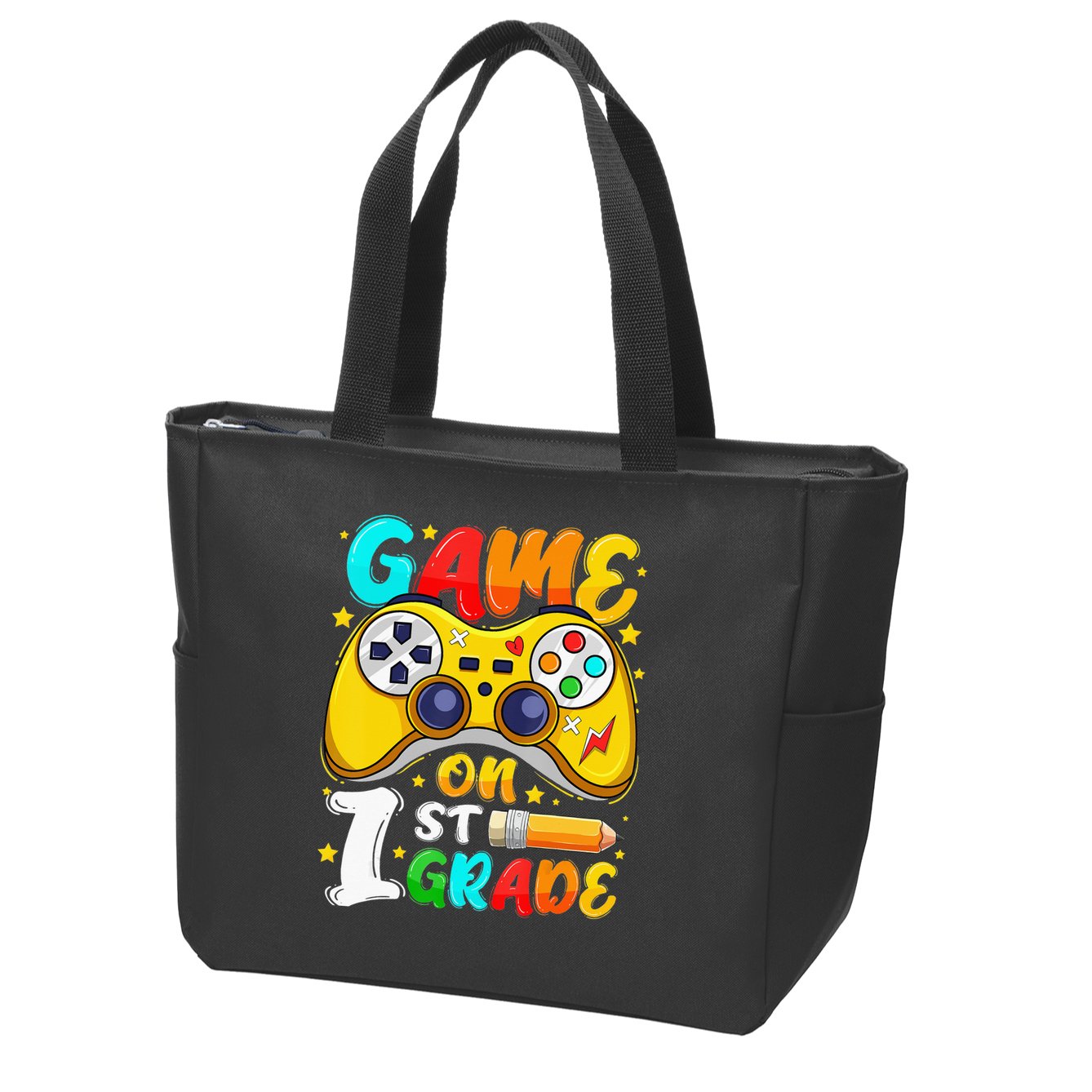 1St Grade Level Unlocked Game On 1St Grade Back To School Zip Tote Bag