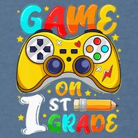 1St Grade Level Unlocked Game On 1St Grade Back To School Garment-Dyed Sweatshirt