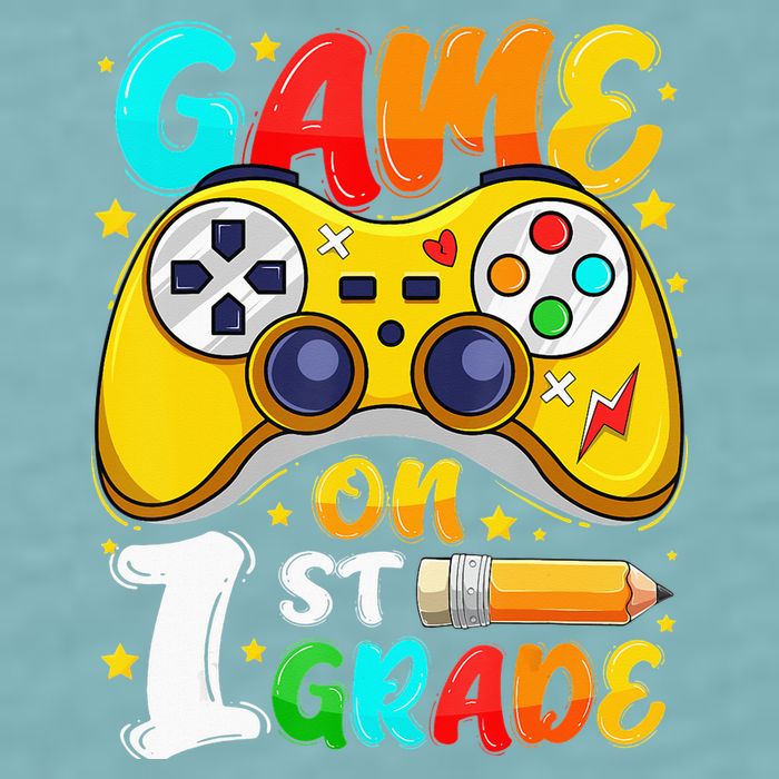 1St Grade Level Unlocked Game On 1St Grade Back To School Sueded Cloud Jersey T-Shirt