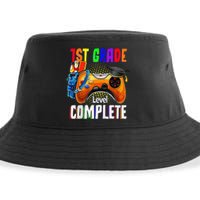 1th Grade Level Complete Last Day Of School Graduation Sustainable Bucket Hat