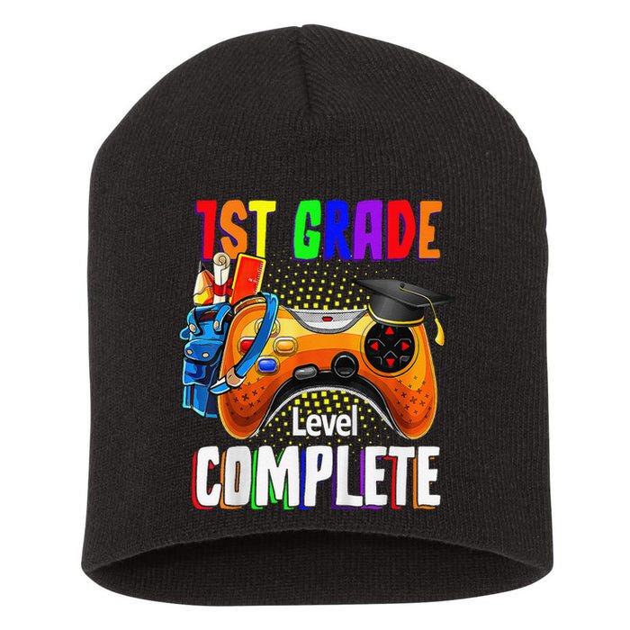 1th Grade Level Complete Last Day Of School Graduation Short Acrylic Beanie