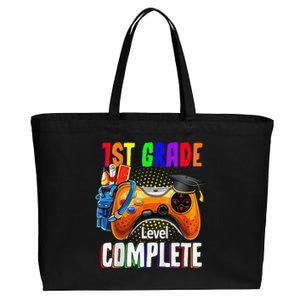 1th Grade Level Complete Last Day Of School Graduation Cotton Canvas Jumbo Tote