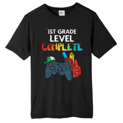 1st Grade Level Complete Gaming Boy Last Day Of School Gamer Tall Fusion ChromaSoft Performance T-Shirt