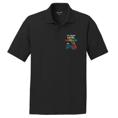 1st Grade Level Complete Gaming Boy Last Day Of School Gamer PosiCharge RacerMesh Polo