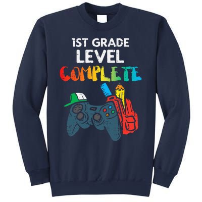 1st Grade Level Complete Gaming Boy Last Day Of School Gamer Sweatshirt