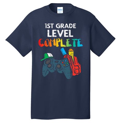 1st Grade Level Complete Gaming Boy Last Day Of School Gamer Tall T-Shirt