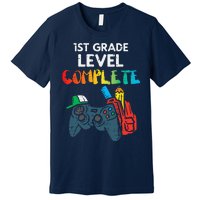 1st Grade Level Complete Gaming Boy Last Day Of School Gamer Premium T-Shirt