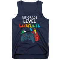 1st Grade Level Complete Gaming Boy Last Day Of School Gamer Tank Top