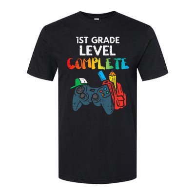 1st Grade Level Complete Gaming Boy Last Day Of School Gamer Softstyle CVC T-Shirt