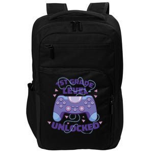 1st Grade Level Unlocked Back To School Gamer Impact Tech Backpack