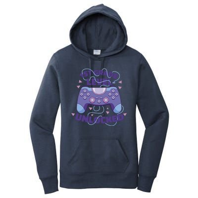 1st Grade Level Unlocked Back To School Gamer Women's Pullover Hoodie