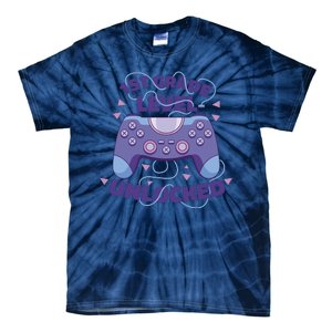 1st Grade Level Unlocked Back To School Gamer Tie-Dye T-Shirt