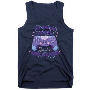 1st Grade Level Unlocked Back To School Gamer Tank Top