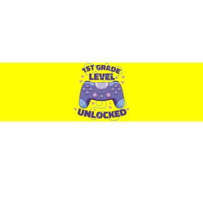 1st Grade Level Unlocked Back To School Gamer Bumper Sticker