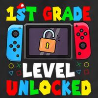 1st Grade Level Unlocked Back To School First Day Gamer Boy Cool Comfort Performance Bucket Hat