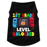 1st Grade Level Unlocked Back To School First Day Gamer Boy Doggie Tank
