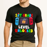 1st Grade Level Unlocked Back To School First Day Gamer Boy Cooling Performance Crew T-Shirt