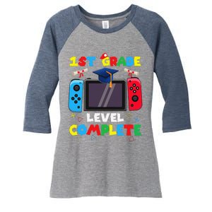 1st Grade Level Complete Graduation Class Of 2024 Boy Gamer Women's Tri-Blend 3/4-Sleeve Raglan Shirt