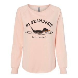 1 Grandpaw Lab Tested Pun Labrador Retriever Grandpa Womens California Wash Sweatshirt