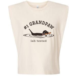 1 Grandpaw Lab Tested Pun Labrador Retriever Grandpa Garment-Dyed Women's Muscle Tee