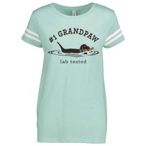 1 Grandpaw Lab Tested Pun Labrador Retriever Grandpa Enza Ladies Jersey Football T-Shirt