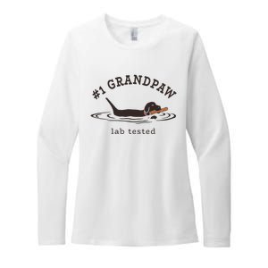 1 Grandpaw Lab Tested Pun Labrador Retriever Grandpa Womens CVC Long Sleeve Shirt