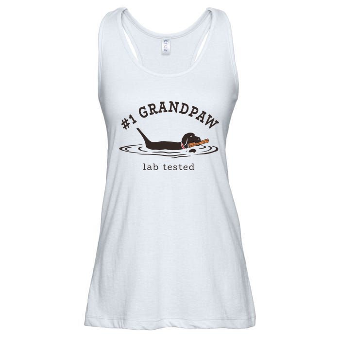 1 Grandpaw Lab Tested Pun Labrador Retriever Grandpa Ladies Essential Flowy Tank