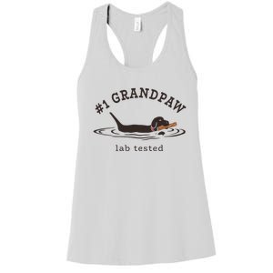 1 Grandpaw Lab Tested Pun Labrador Retriever Grandpa Women's Racerback Tank