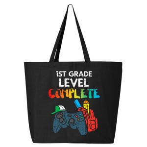 1st Grade Level Complete Gaming Boy Last Day Of School Gamer 25L Jumbo Tote