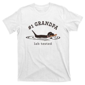 1 Grandpa Lab Tested Pun Labrador Retriever Dog Owner T-Shirt