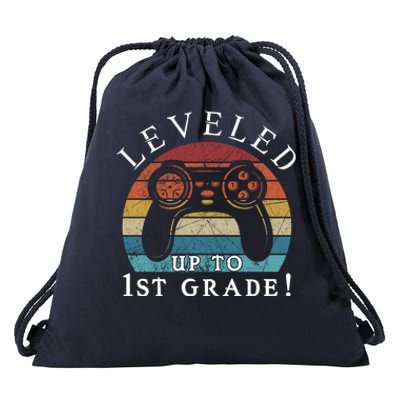 1St Grade Mode On Gamer Back To School First Days Meaningful Gift Drawstring Bag