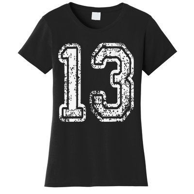 13 Grungy Numbered Sports Women's T-Shirt