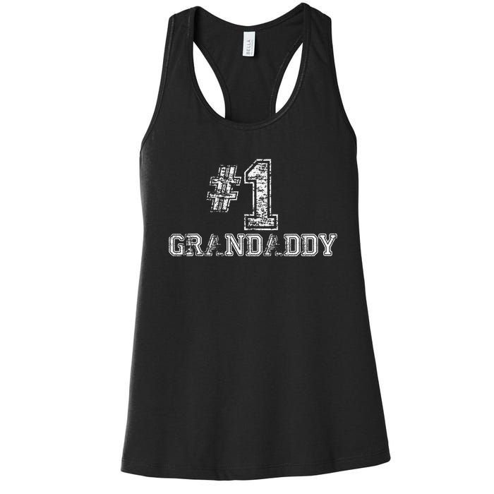 1 Grandaddy Number One Grand Daddy Women's Racerback Tank