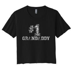 1 Grandaddy Number One Grand Daddy Women's Crop Top Tee