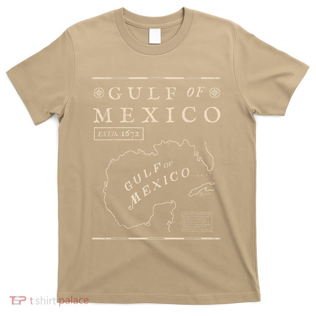 1672 Gulf Of Mexico Historical Map T-Shirt
