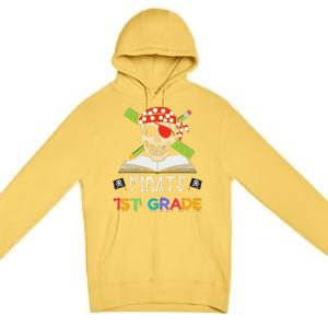 1st Grade Pirate Halloween Gift For Student Teacher Premium Pullover Hoodie