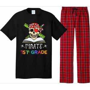 1st Grade Pirate Halloween Gift For Student Teacher Pajama Set