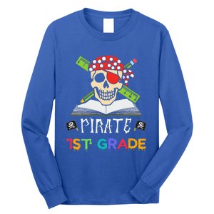 1st Grade Pirate Halloween Gift For Student Teacher Long Sleeve Shirt