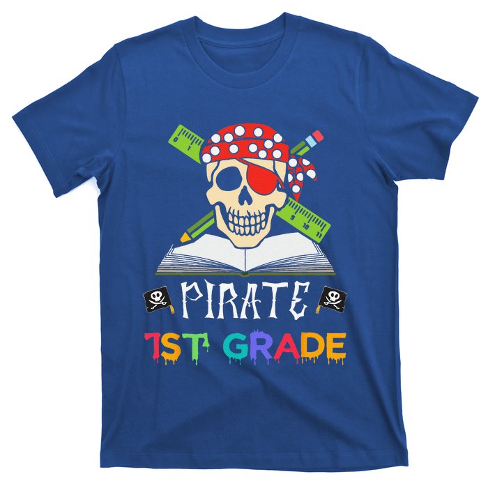 1st Grade Pirate Halloween Gift For Student Teacher T-Shirt