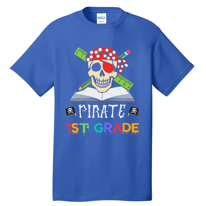 1st Grade Pirate Halloween Gift For Student Teacher Tall T-Shirt