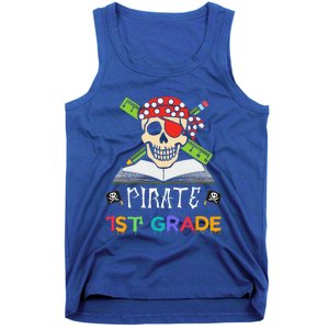 1st Grade Pirate Halloween Gift For Student Teacher Tank Top