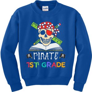 1st Grade Pirate Halloween Gift For Student Teacher Kids Sweatshirt