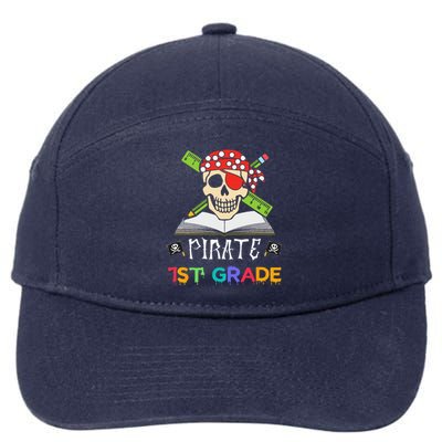 1st Grade Pirate Halloween Gift For Student Teacher 7-Panel Snapback Hat