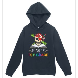 1st Grade Pirate Halloween Gift For Student Teacher Urban Pullover Hoodie