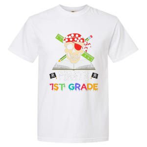 1st Grade Pirate Halloween Gift For Student Teacher Garment-Dyed Heavyweight T-Shirt