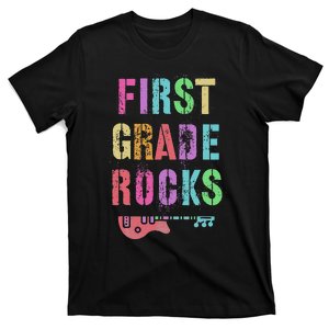 1st GRADE ROCKS Student Teacher Team Rockstar FIRST Grader T-Shirt