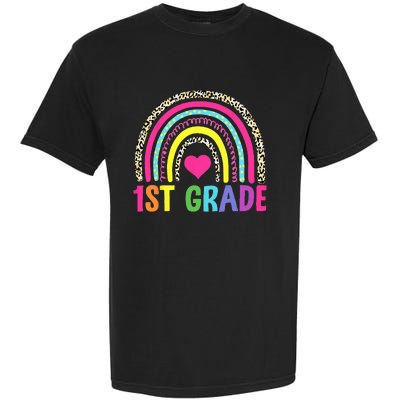 1st Grade Rainbow First Grade Team Teacher Garment-Dyed Heavyweight T-Shirt