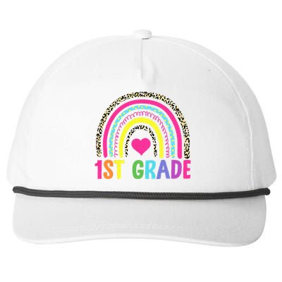 1st Grade Rainbow First Grade Team Teacher Snapback Five-Panel Rope Hat