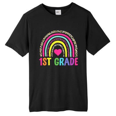 1st Grade Rainbow First Grade Team Teacher Tall Fusion ChromaSoft Performance T-Shirt