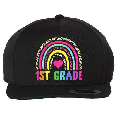 1st Grade Rainbow First Grade Team Teacher Wool Snapback Cap